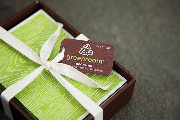 Green Behavior: Greenroom Recycled 24-Count Boxed Notecards